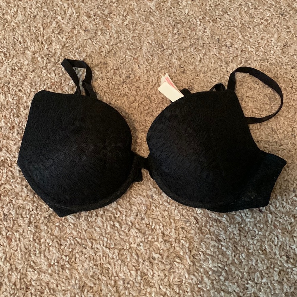 Black Cheetah push up bra